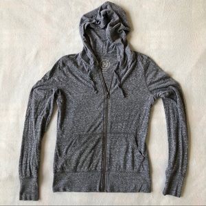 Heather gray zip up jacket